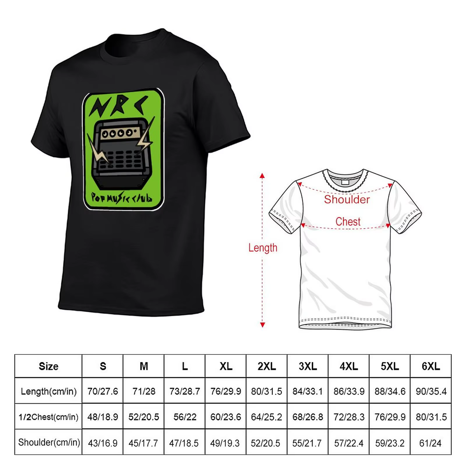 T-Shirt Vintage Surdimensionné pour Homme