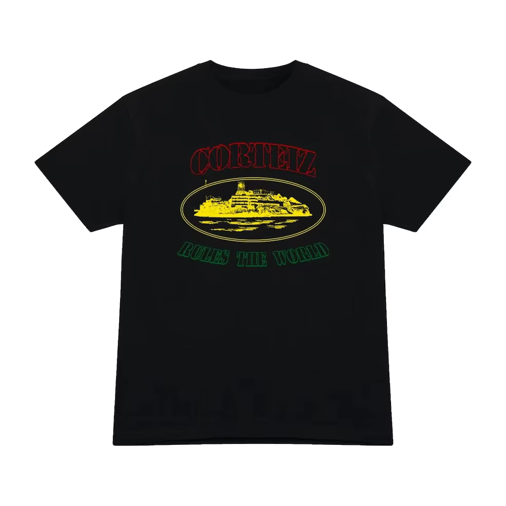 T-shirt unisexe décontracté à col rond 100 % coton avec motif vintage Island