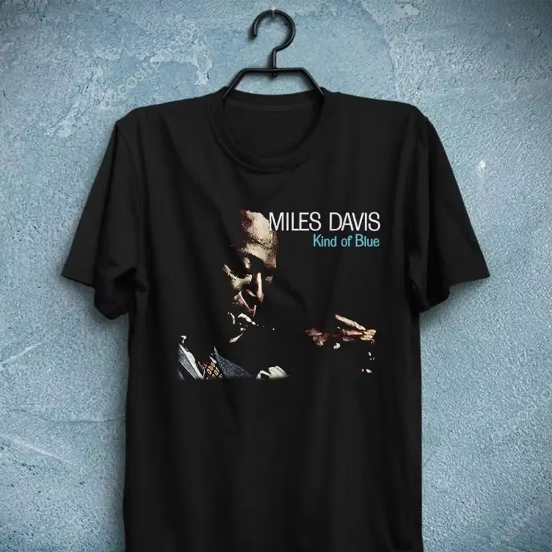 T-shirt Jazz genre de bleu par Miles Davis John Coltrane Bill Evans Monk