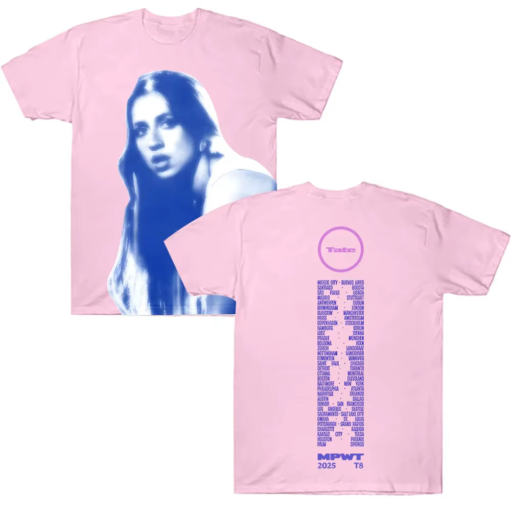 T-shirts graphiques Tate Mcrae Miss Possessive World Tour Photo Tee, streetwear surdimensionné, design tendance, esthétique, haut de gamme