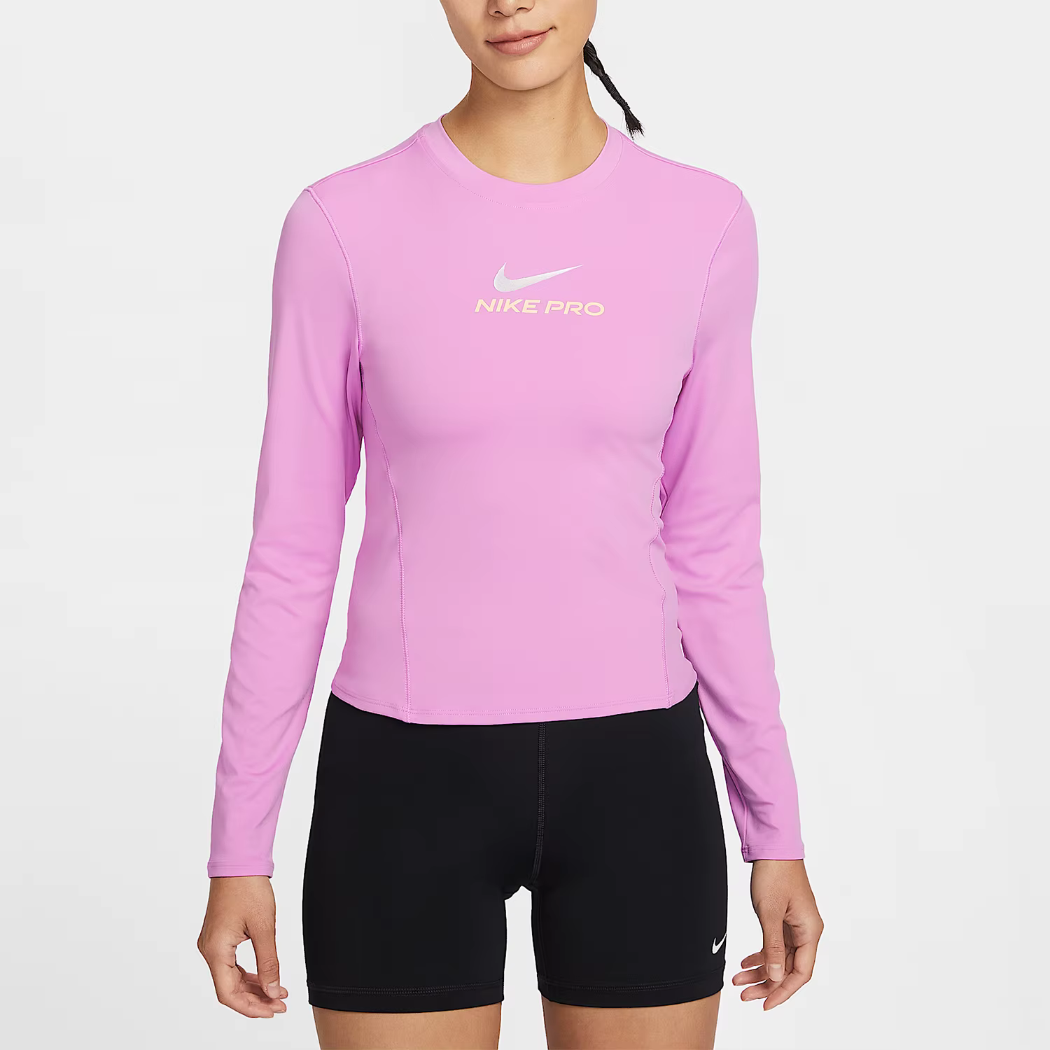 Nike Authentic Pro Dri-FIT Haut d'entraînement à manches longues imprimé pour femme IQ0837-503