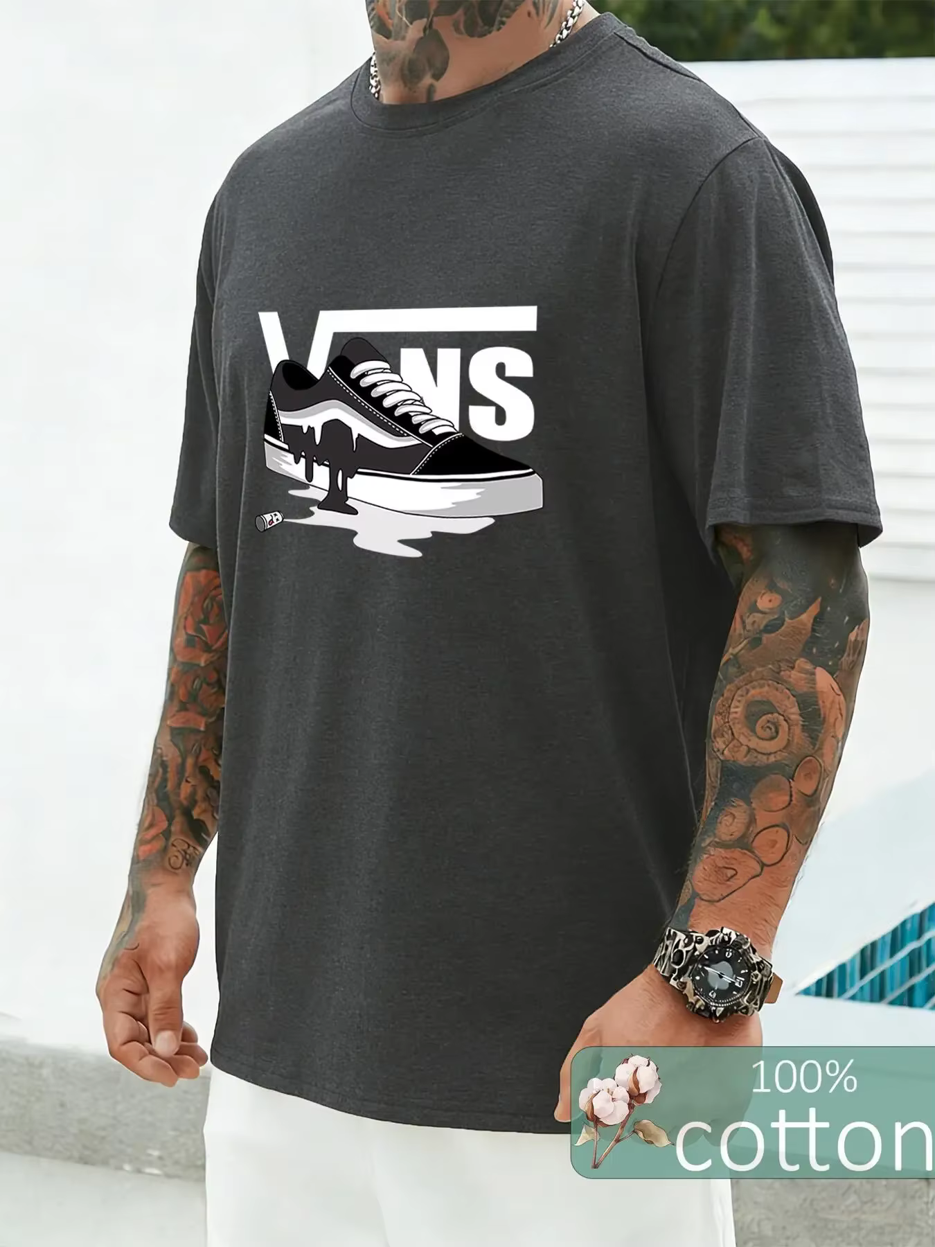 T-shirts en coton pour homme, style Y2K, imprimé lettres, mode streetwear estivale, esthétique de luxe, manches courtes, t-shirts pour hommes