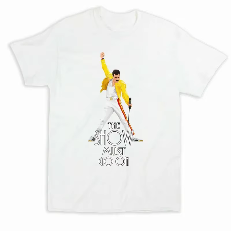 Le spectacle ista Go on. Freddie Mercury T-shirt classique 100% coton O-cou d'été à manches courtes