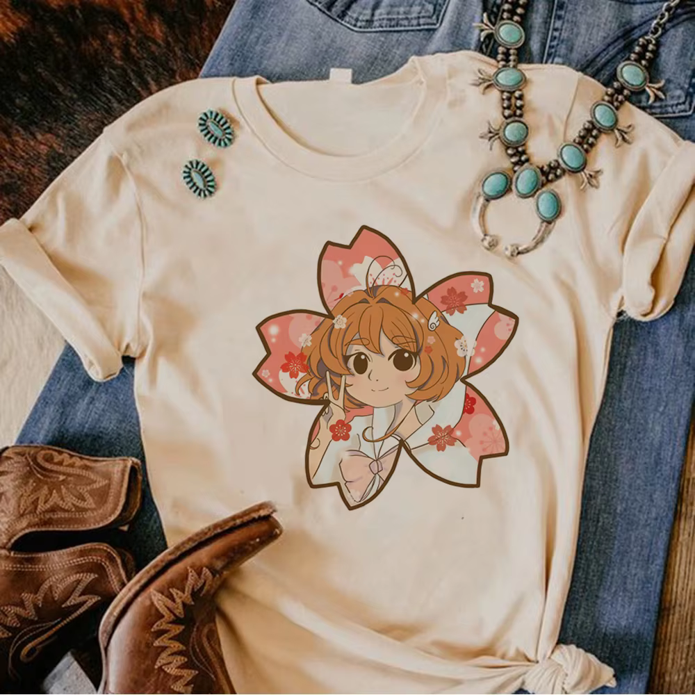 Cardcaptor Sakura t-shirts femmes t-shirt de créateur femme manga japonaise y2k vêtements