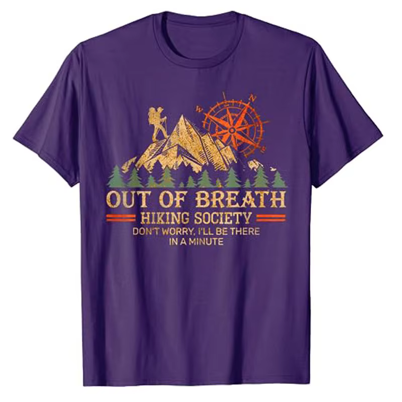 T-shirt de randonnée hors du souffle