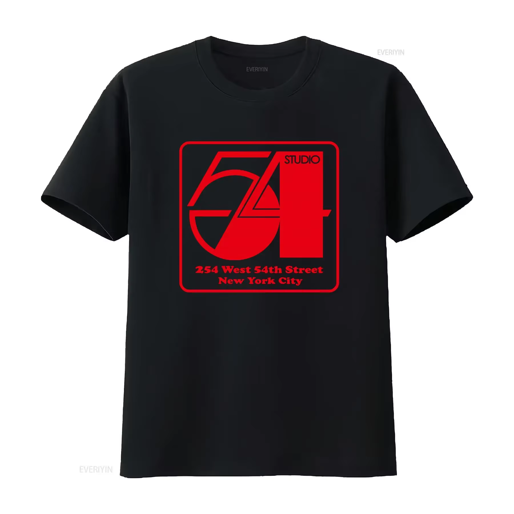 T-shirt vintage décontracté et respirant avec motif délavé