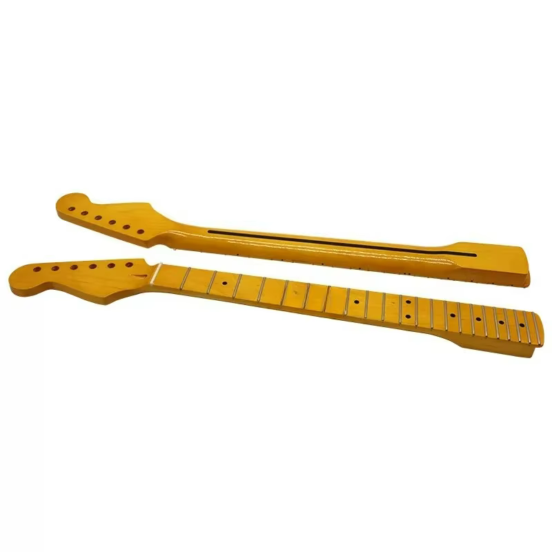 Manche de guitare électrique ST 6 cordes pour gaucher, 21/22 frettes, manche de guitare ST inversé en érable léger