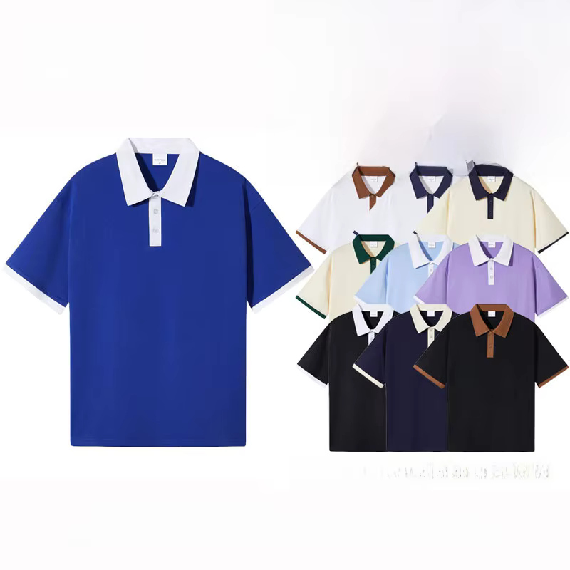 Polo à Double tissage en pur coton épais