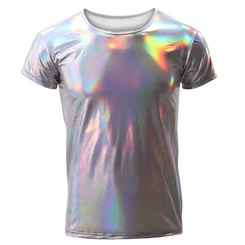T-shirt en cuir pour homme, streetwear, motif zones me Ice, injHarajuku