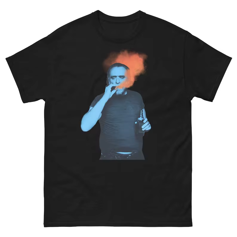 T-shirt graphique rétro Charles Bukowski