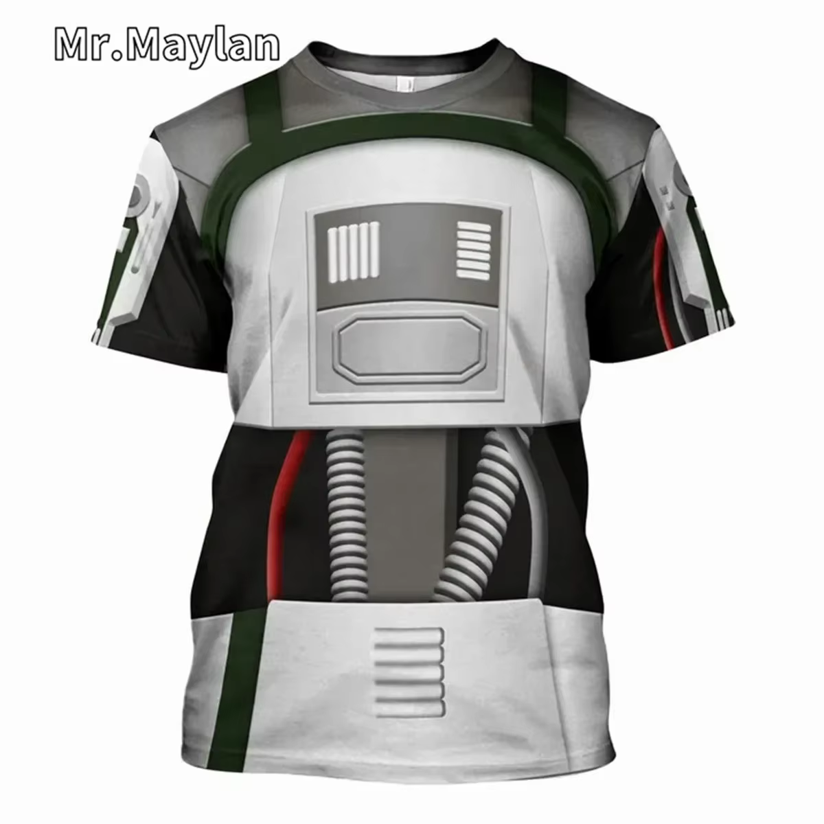 T-shirt à manches courtes pour hommes, imprimé en 3D sur le thème de Darth Vader, respirant, à séchage rapide, pour sport, Cosplay, Street, mode décontractée, vêtements d'été