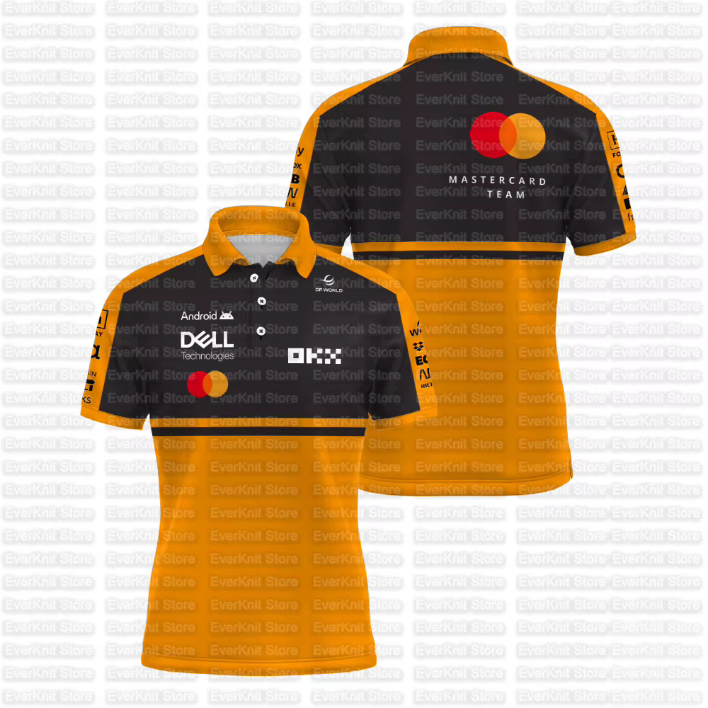 Nouveau Polo Homme 2026 Norris 1 Racing Team Oscar Piastri 81 Pilote Sportif Respirant T-shirt Quotidien Décontracté