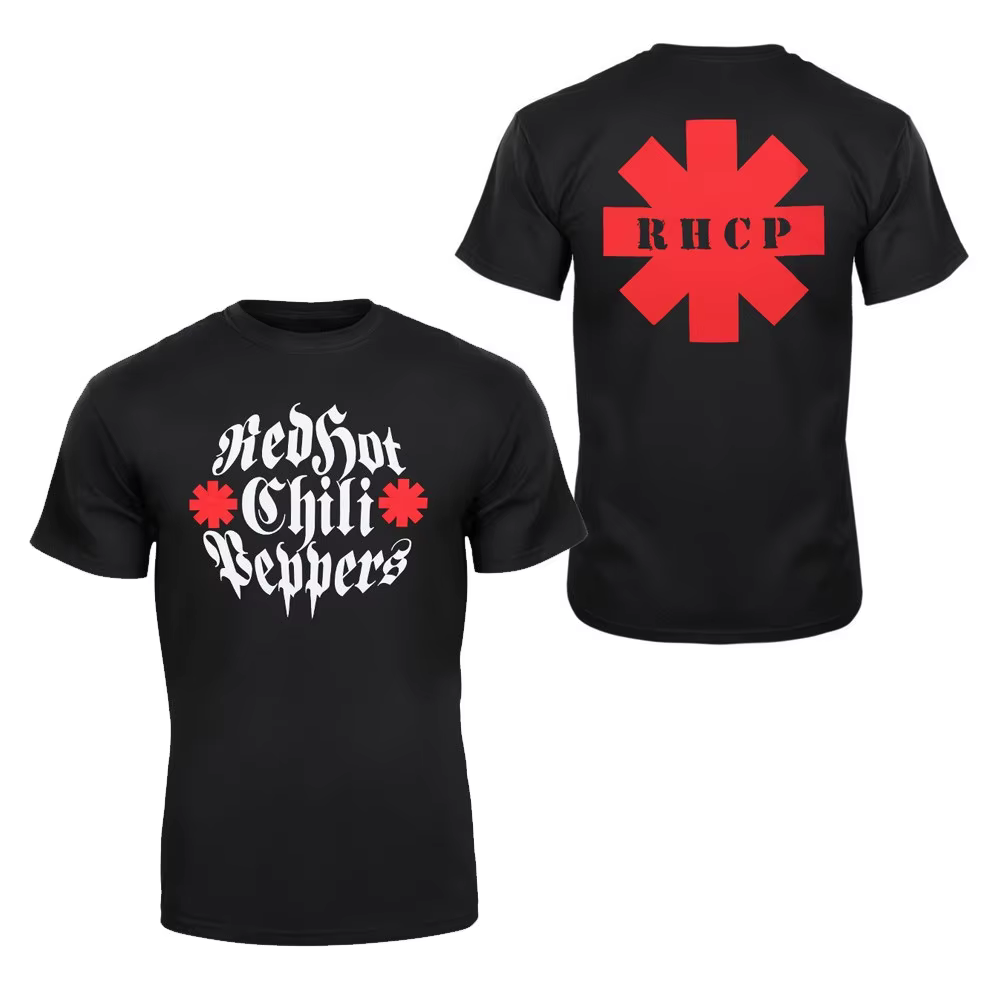 T-shirt en coton américain à manches courtes Red Hot Chili Peppers 2026 - Confortable