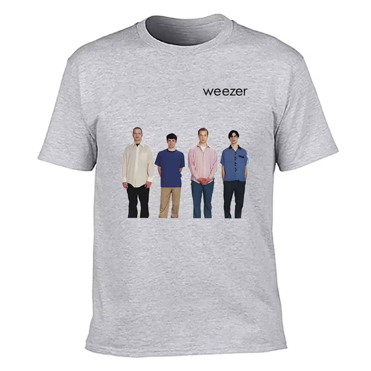 Weezer 1994 album bande impression T-shirt hommes été hip-hop rue décontracté ample