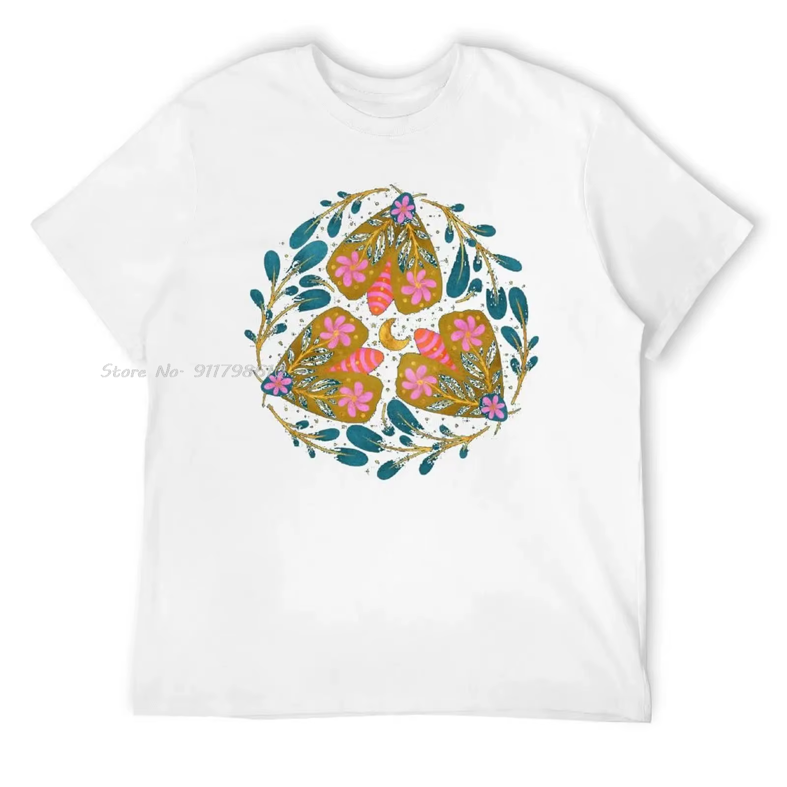 Fête des mères papillons floraux coton T-shirt Hipster unisexe hauts t-shirts drôle activité compétition surdimensionné