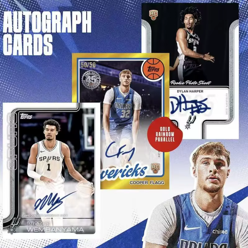Collection de cartes de stars de basket-ball NBA Topps authentiques 2025-2026