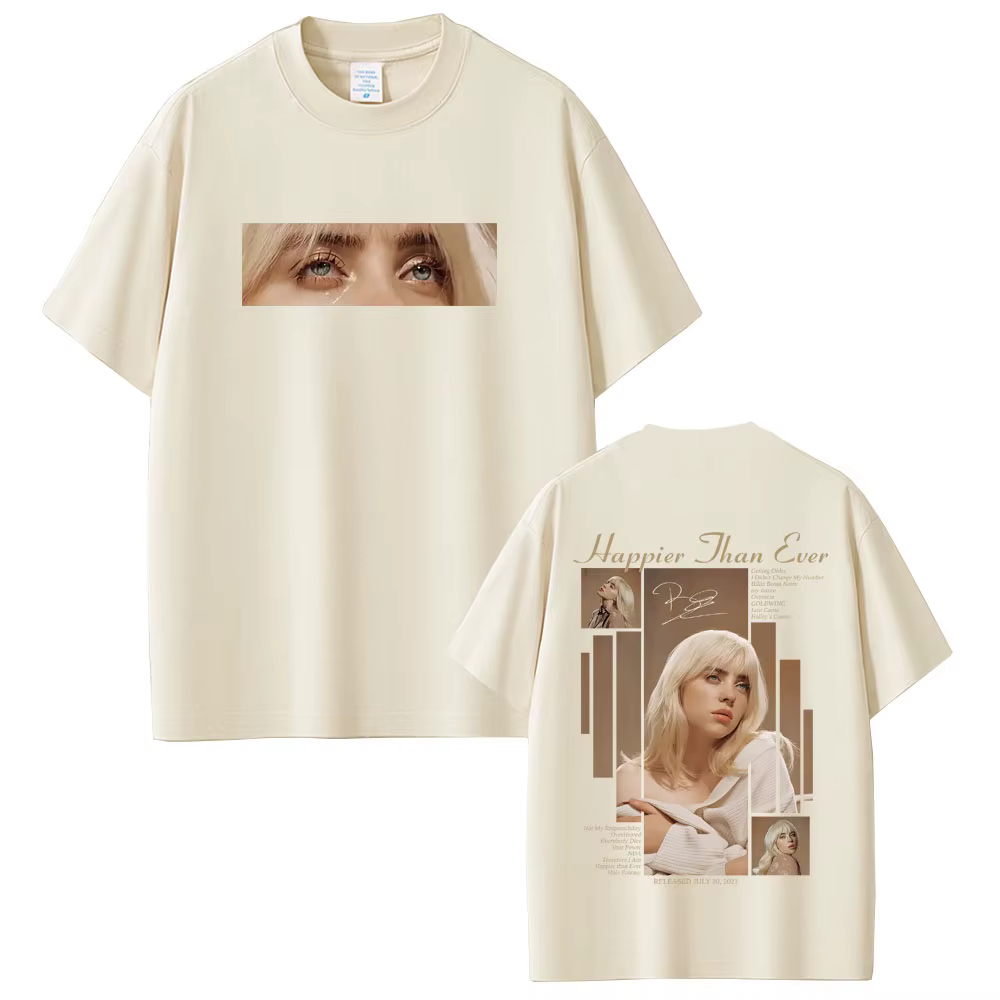Le bonheur que jamais 2025 T-shirt hommes femmes mode Pop musique à manches courtes T-shirts unisexe Hip Hop