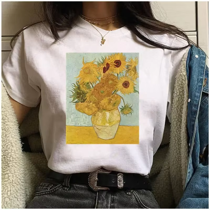 Offre spéciale T-Shirt femmes Van gogh imprimé femme