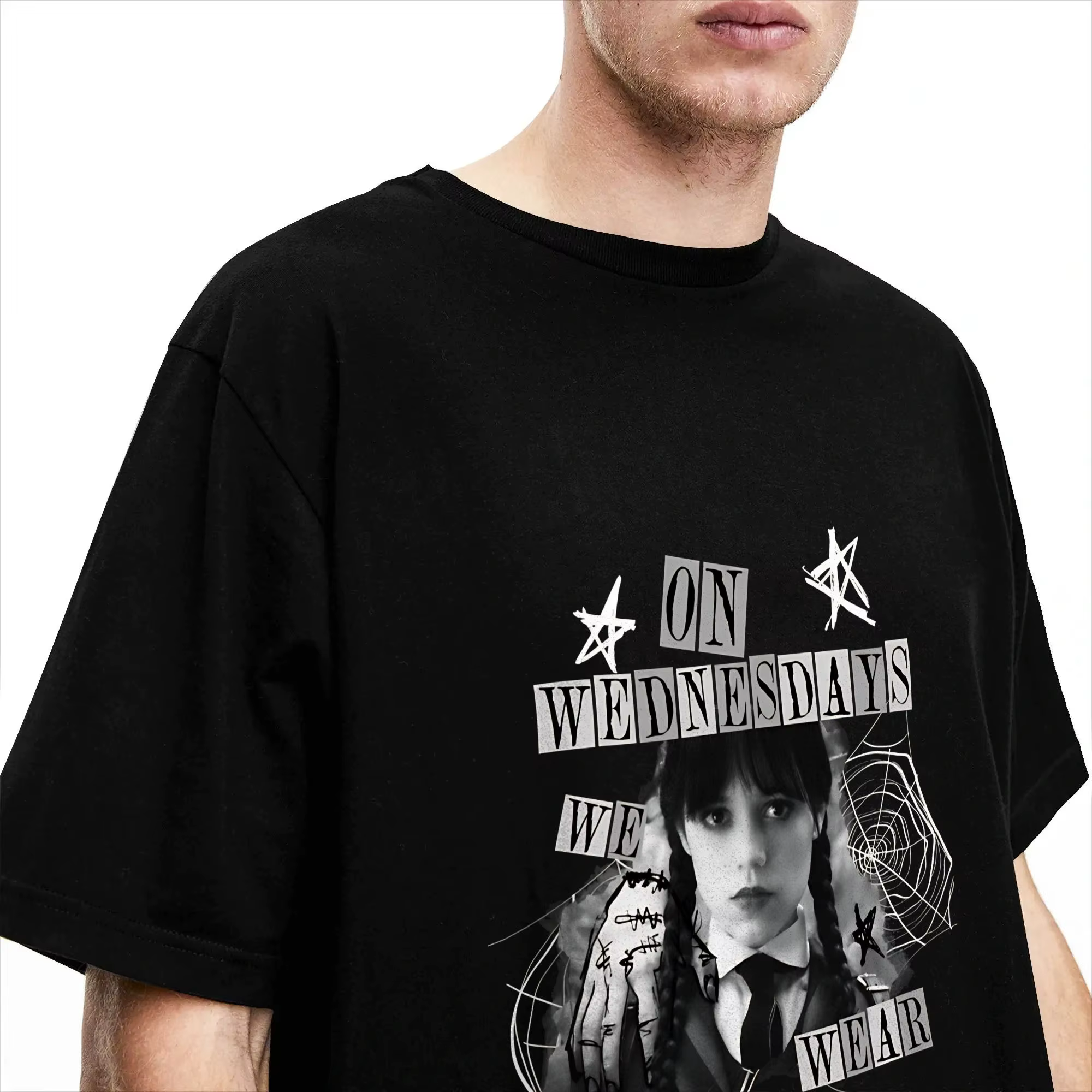 T-shirts noirs pour hommes
