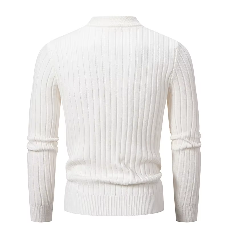 Pull Jacquard à col rond pour homme
