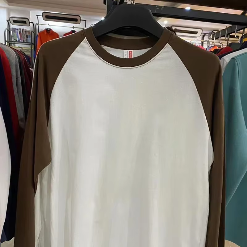 T-shirt Raglan manches longues coton t-shirts hommes femmes vêtements mode pulls décontractés automne hiver chemises