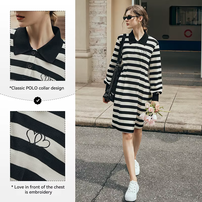 Robe pull décontractée OLrain pour femme
