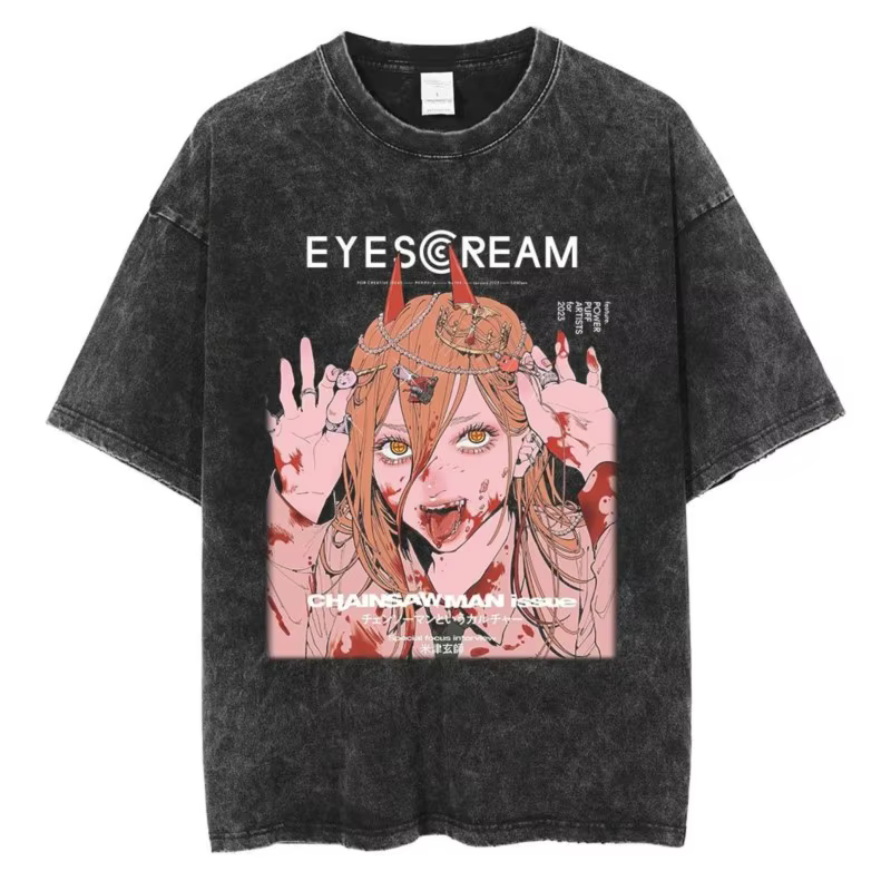 T-shirt vintage en coton délavé pour homme