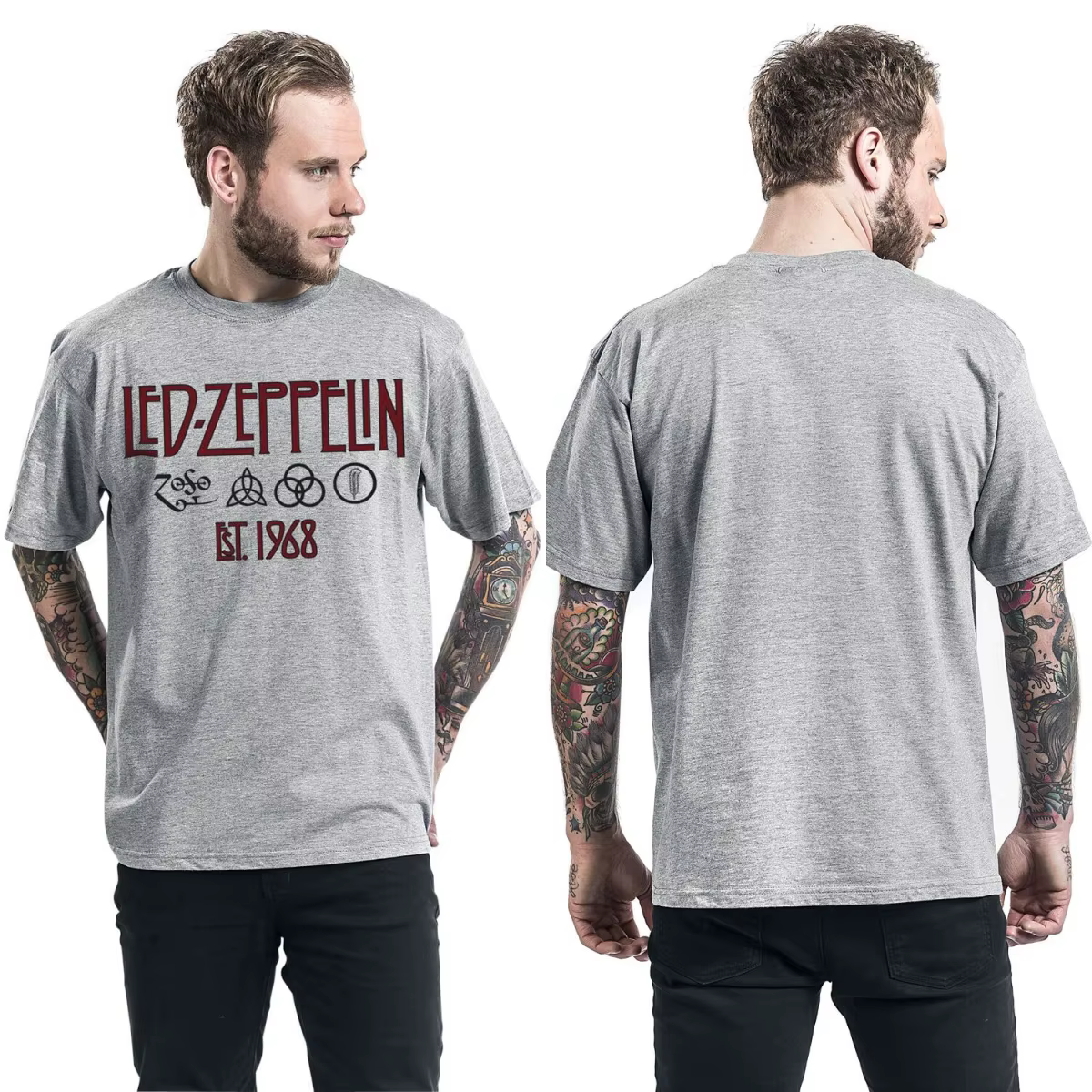 T-shirt en coton avec graphisme Led Zeppelin