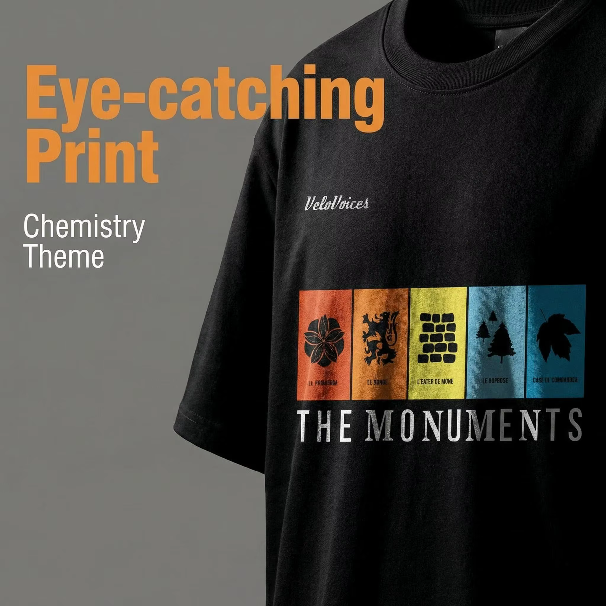 T-shirt Veltiendra ces Monuments en Coton pour Homme et Femme