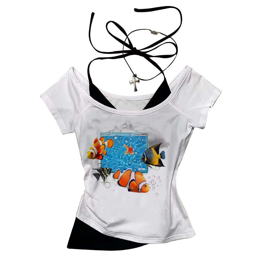 T-shirt Frutiger Aero pour femme