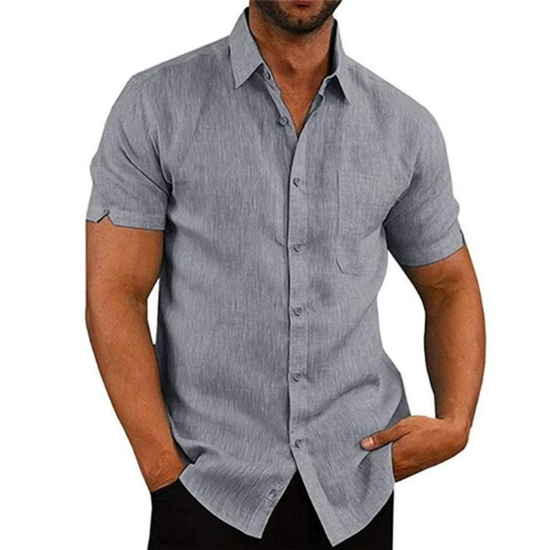 Chemise d'été à col Polo pour hommes