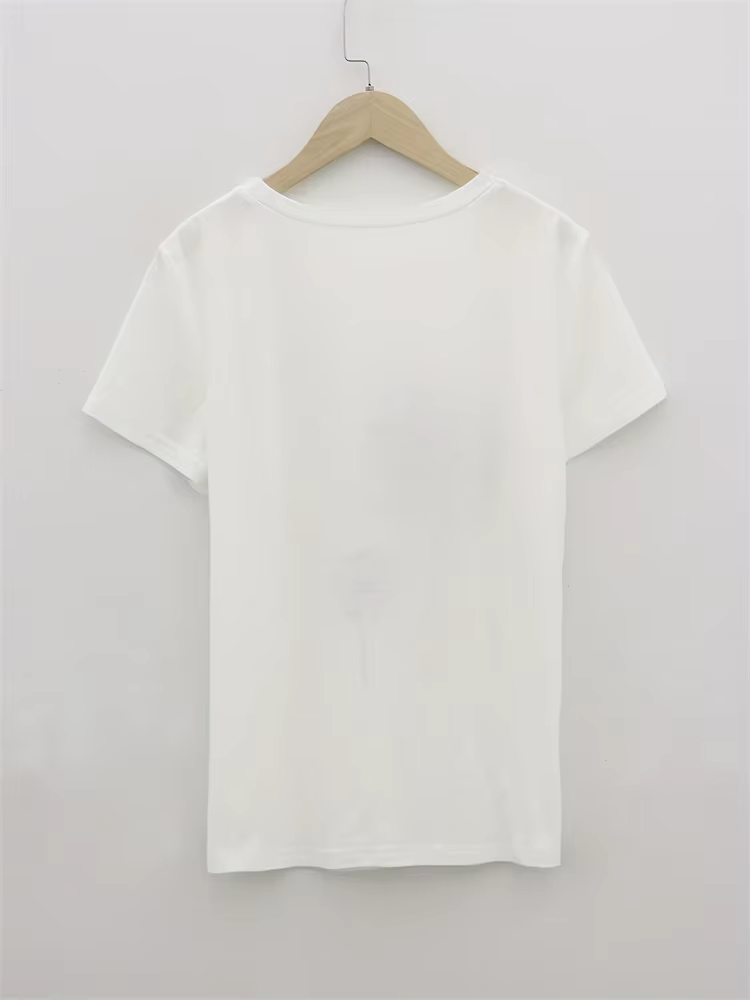 T-shirt femme Pastel & Or - Motif marbré chatoyant