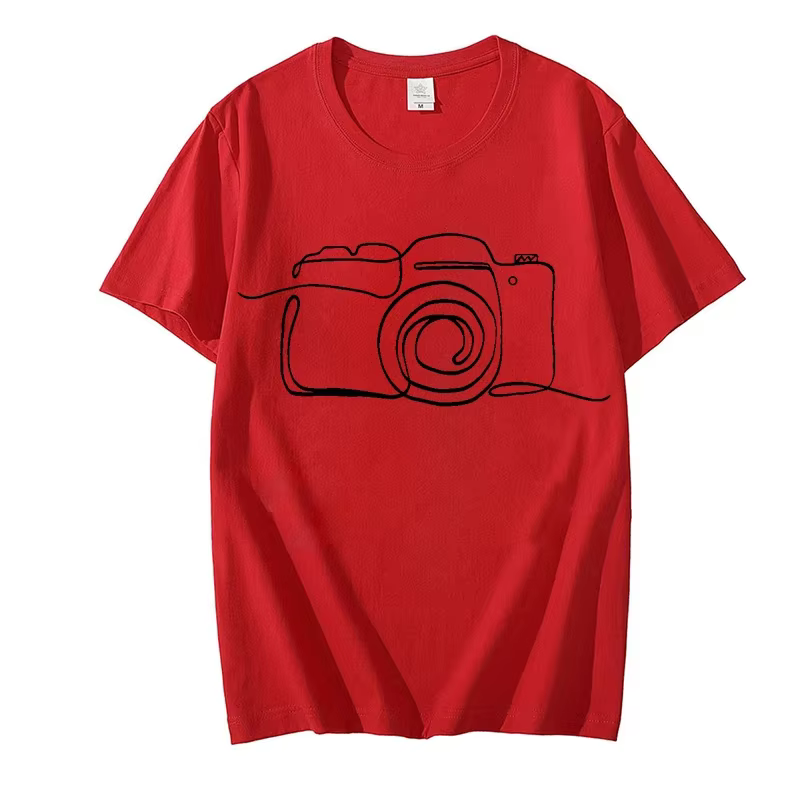 Photographe graphique t dessus de chemise vêtements appareil photo amant t-shirt Homme photographie