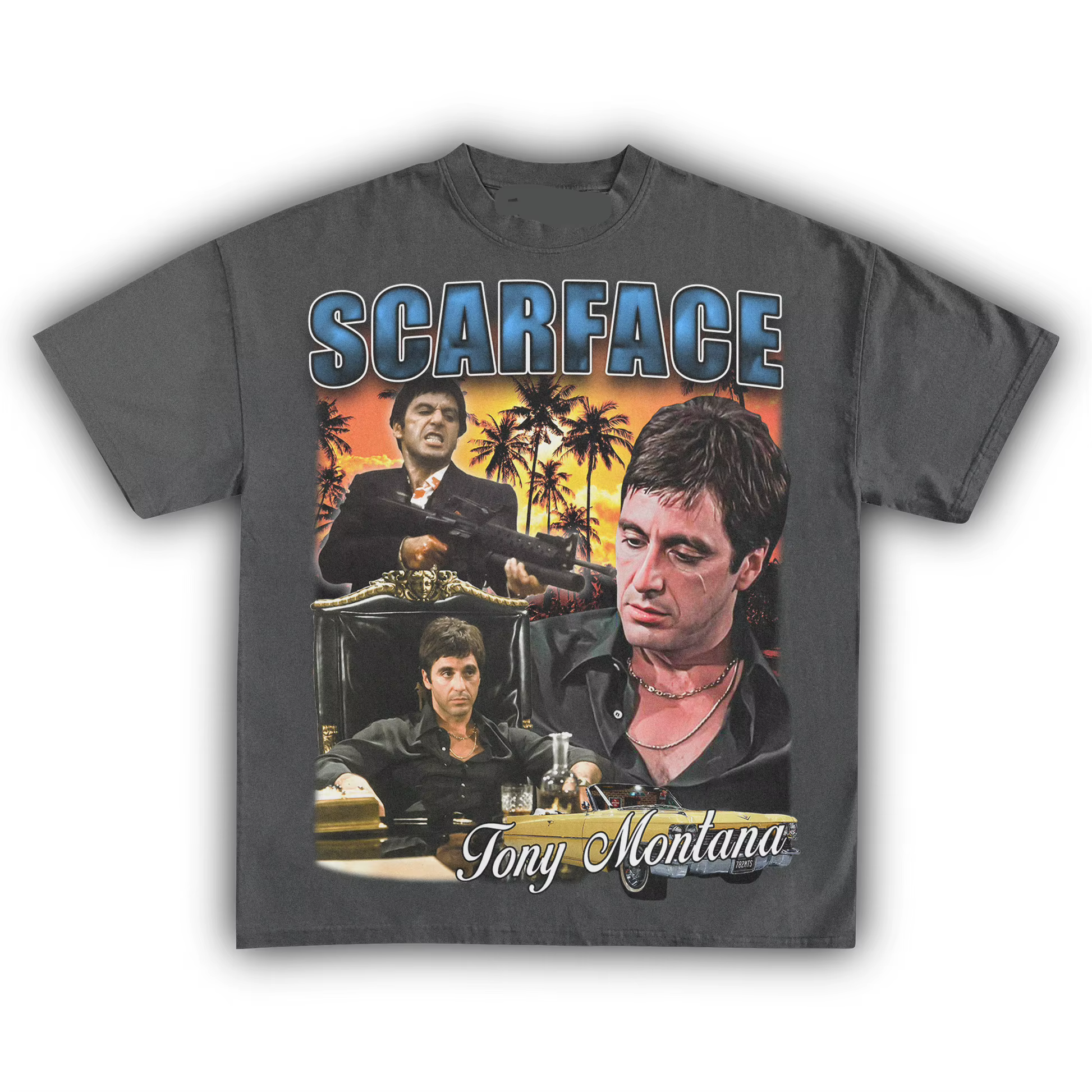 T-shirt Scarface Tony Montana rétro années 80 pour hommes et femmes