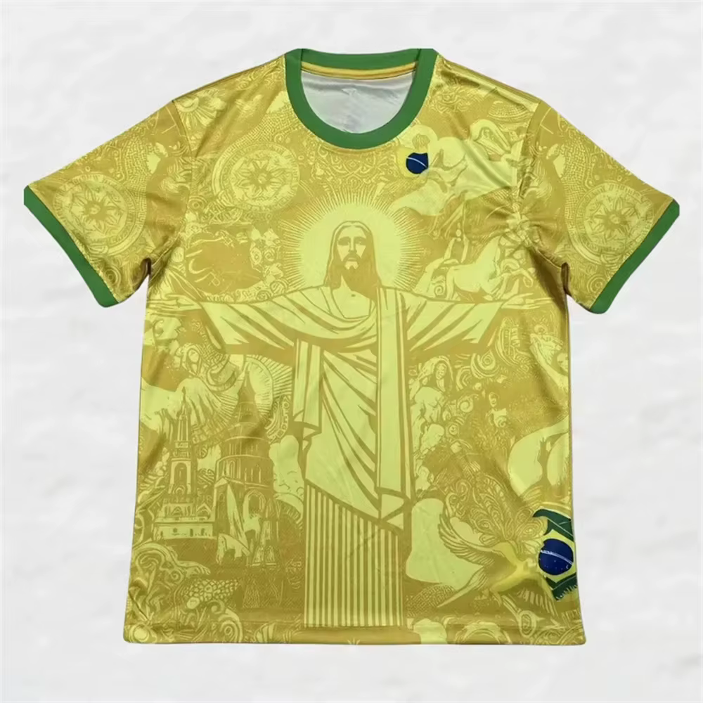 Maillot de football noir et gris édition spéciale Brésil