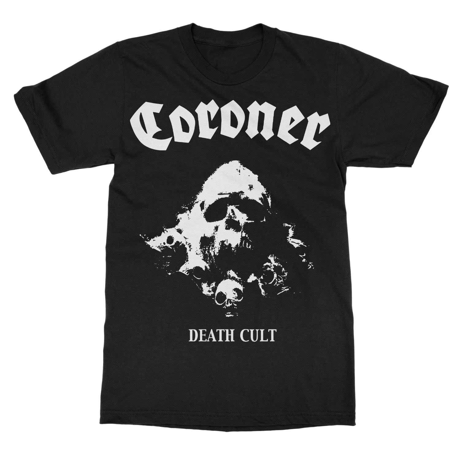 T-shirt Coroner Gold Logo Band 100% coton