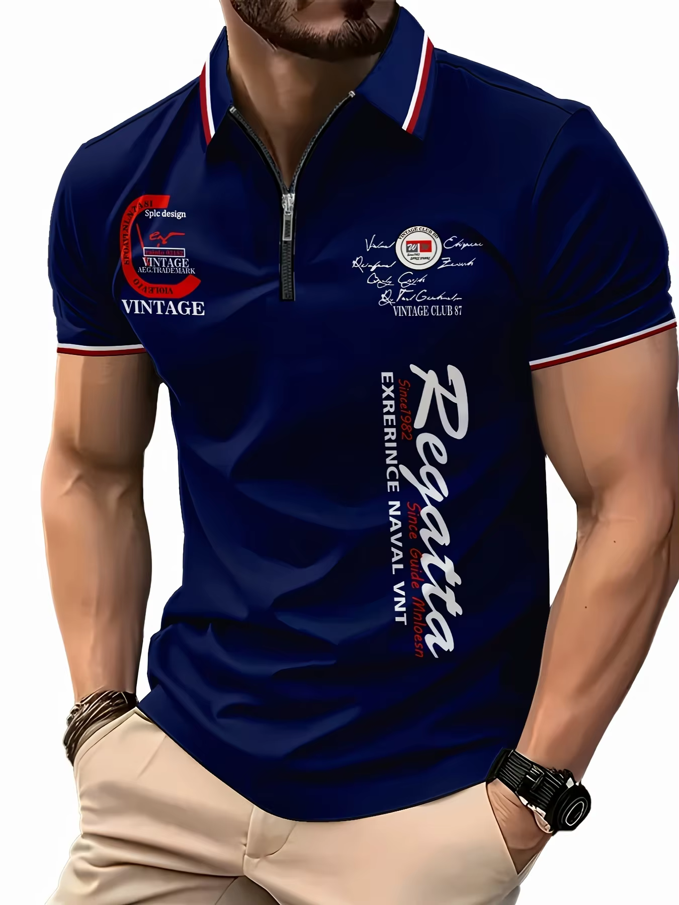 La nouvelle chemise POLO à fermeture éclair pour hommes d'été 2025