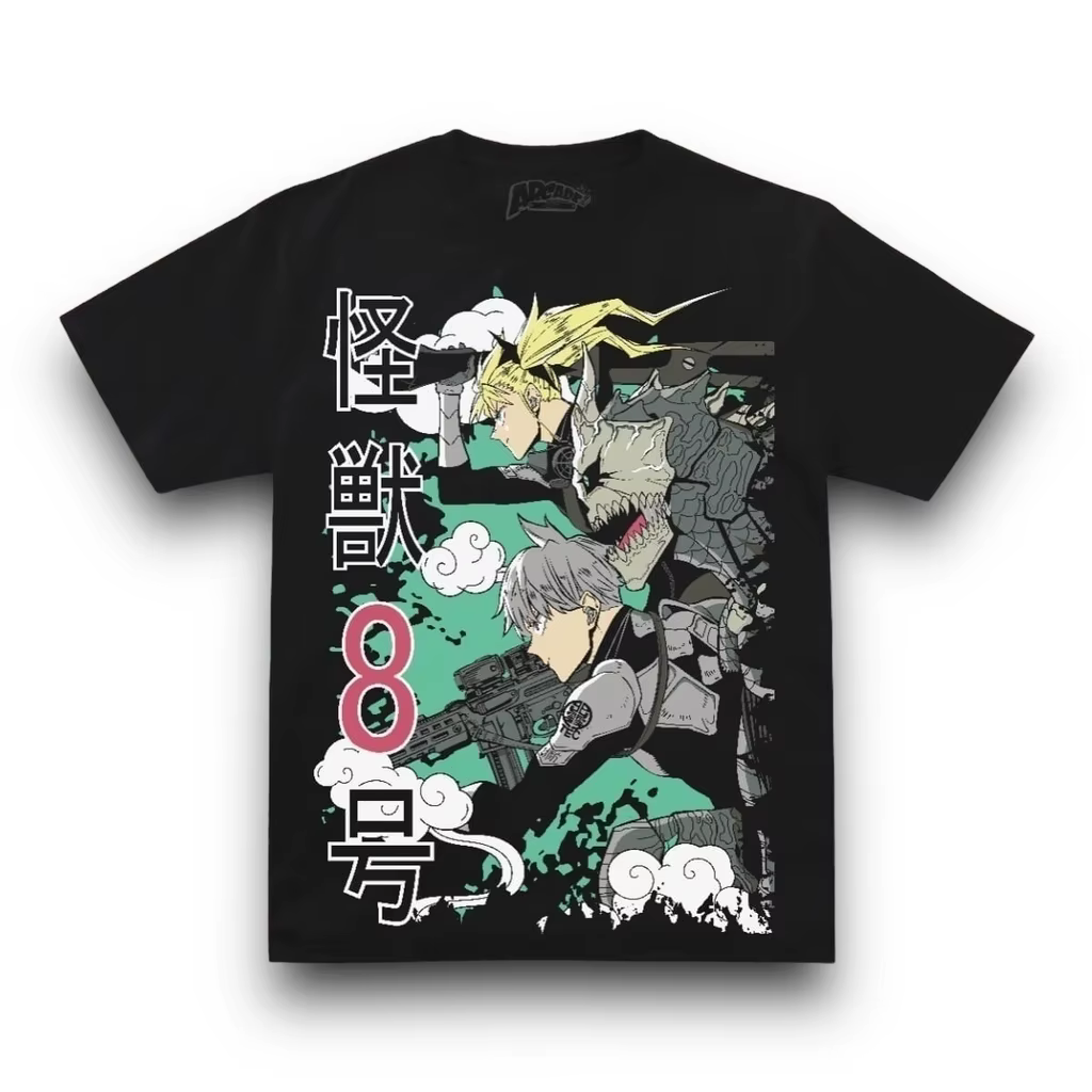 25 nouveau chaud japonais Anime KAIJU No.8 saison 2 T-shirts femmes hommes décontracté coton surdimensionné Y2k haut
