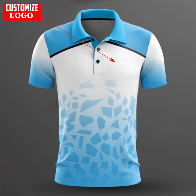 T-shirt Polo de Sport de Tennis de Table d'Extérieur pour Hommes