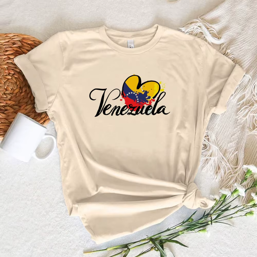Venezuela t-shirt femmes harajuku style moderne motif t-shirts femme anime vêtements
