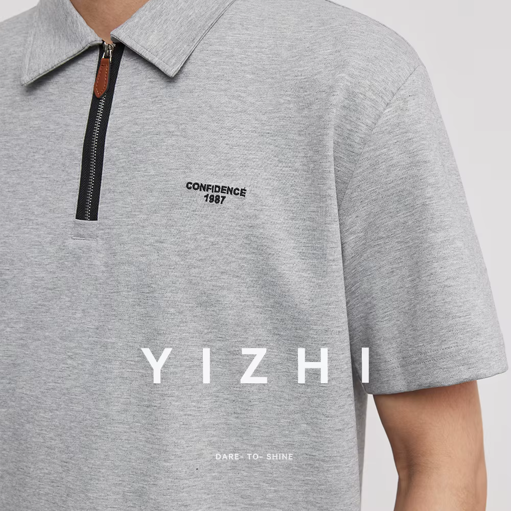 Polo à manches courtes pour homme, coupe ample, col à revers, style décontracté chic, tricoté, collection été 2026