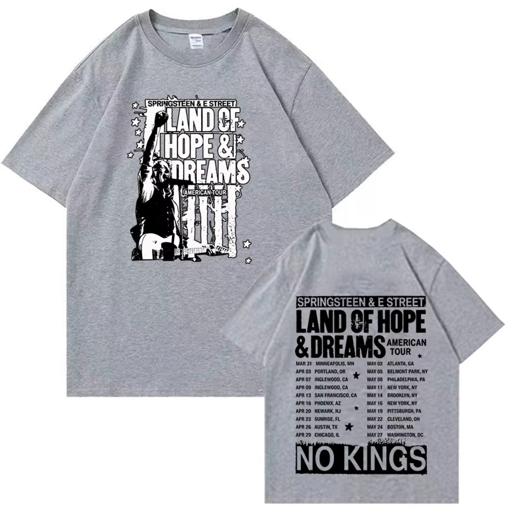 T-shirt Bruce Springsteen And E Street Tour 2026 pour homme et femme
