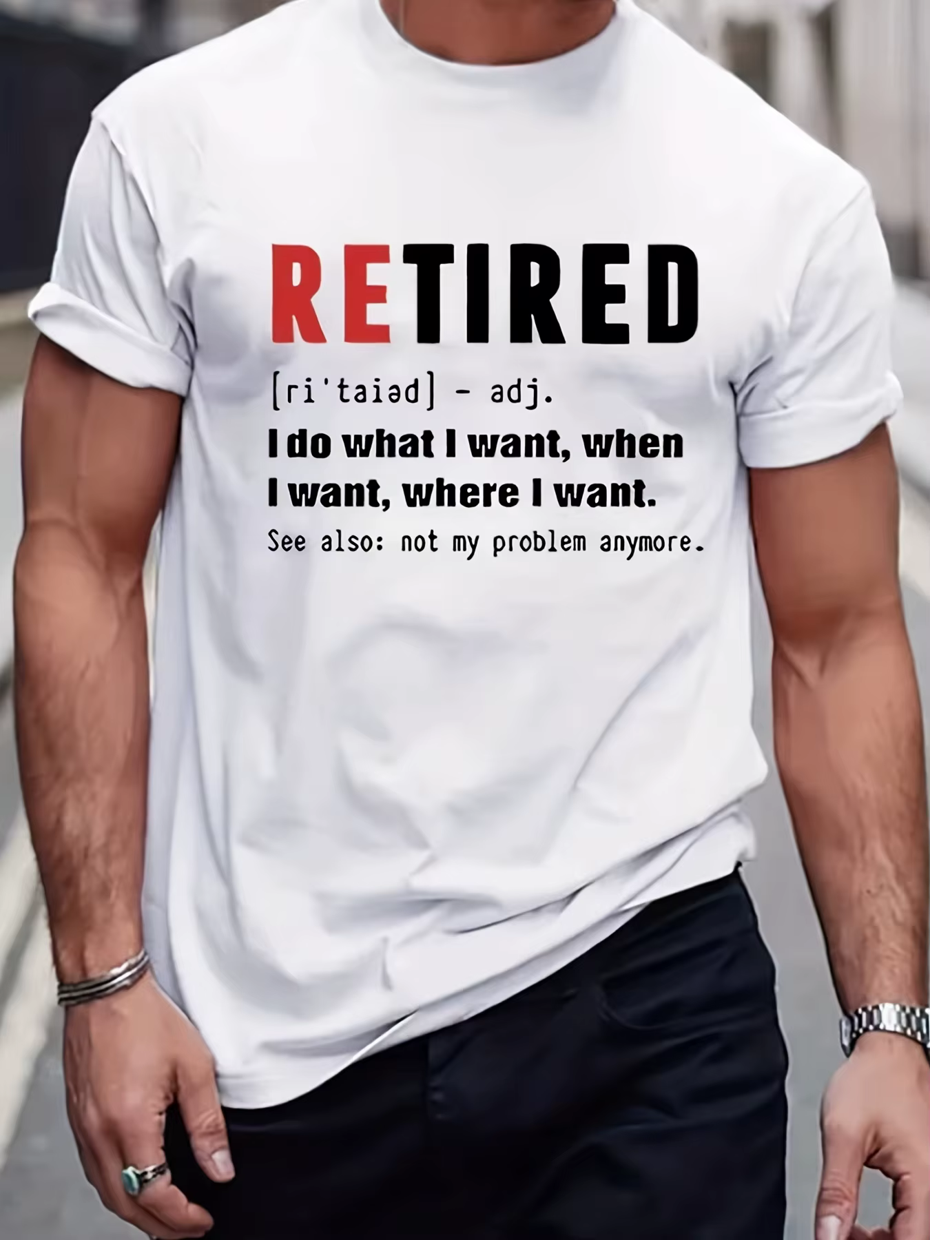 T-shirt à manches courtes à col rond pour hommes