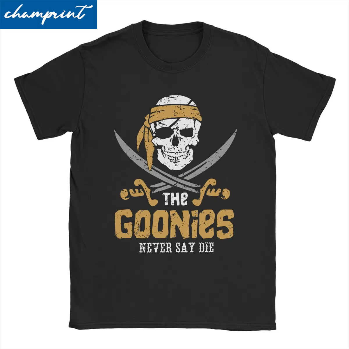 The Goonies Skull série TV T-Shirts pour hommes femmes drôle pur coton t-shirt col rond à manches courtes t-shirt vêtements d'été