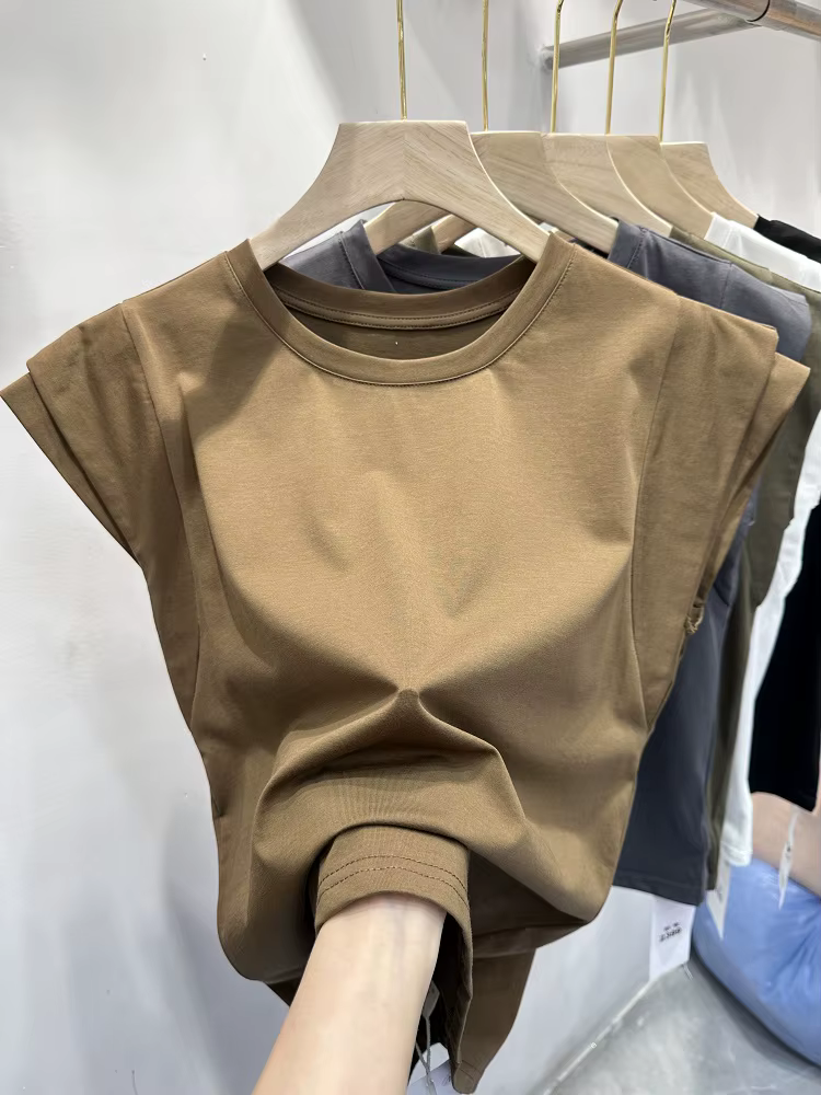 T-shirt à manches volantes pour femmes