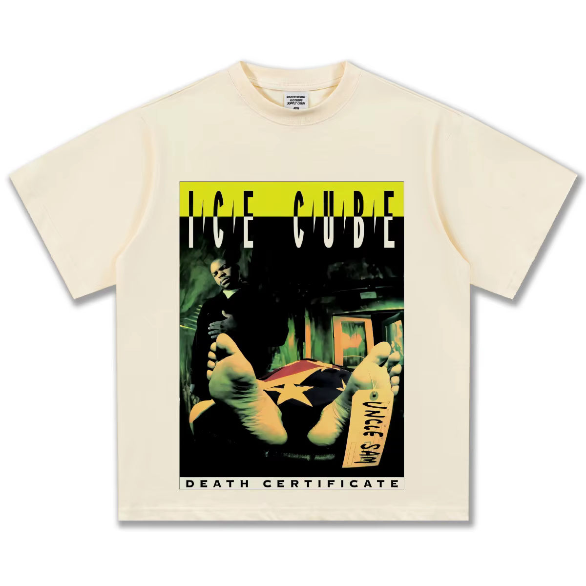 T-shirt graphique Ice Cube Death Certificate pour homme