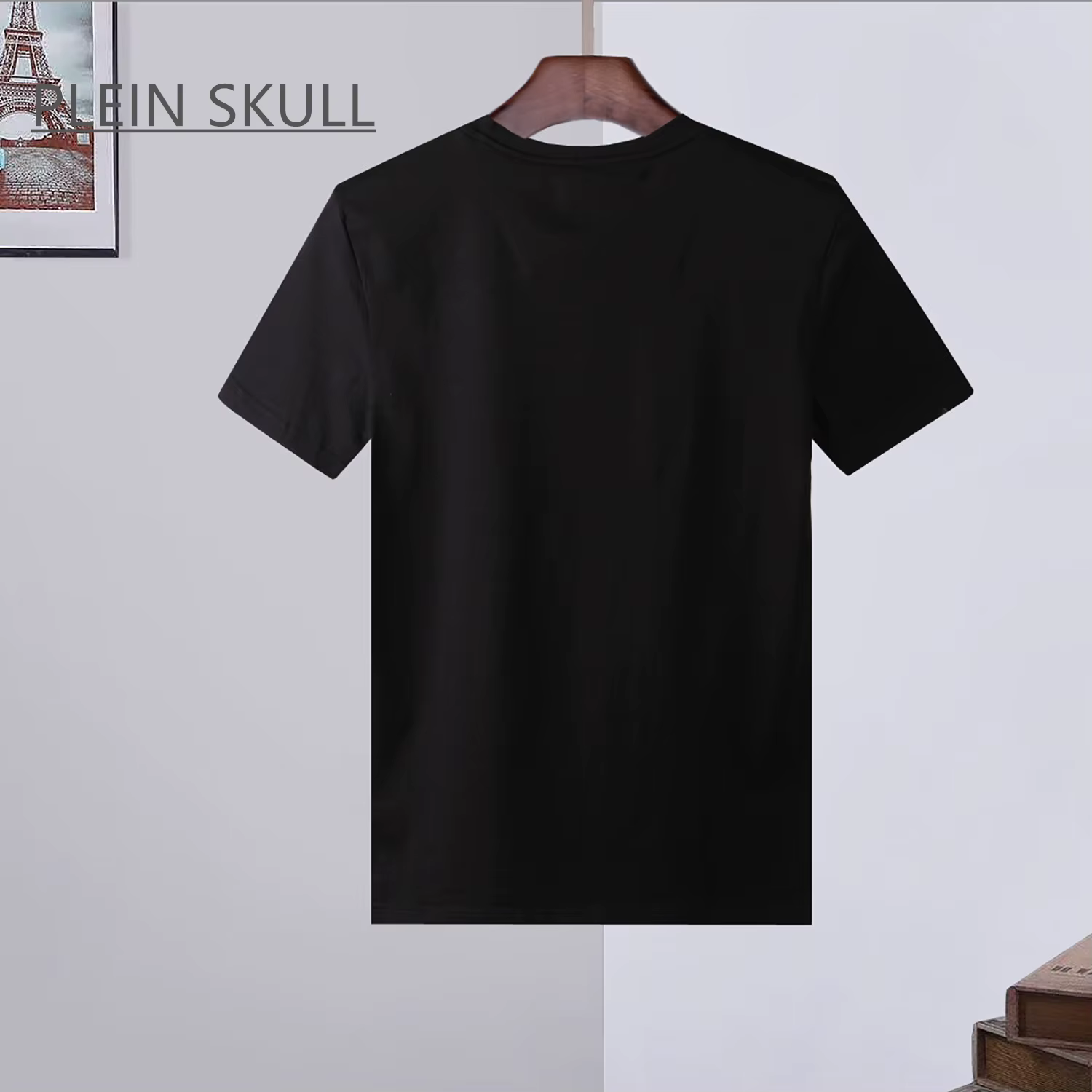 PLEIN crâne imprimé respirant T-shirt hommes rue gothique ample