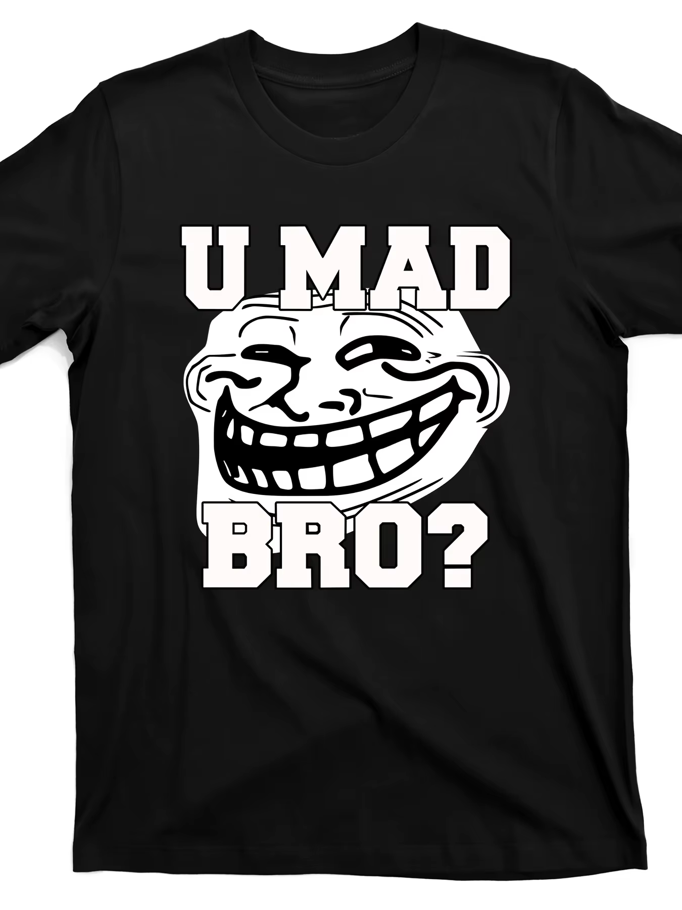 Hommes : « U Mad Bro ? » T-shirts graphiques respirants et légers pour sorties décontractées