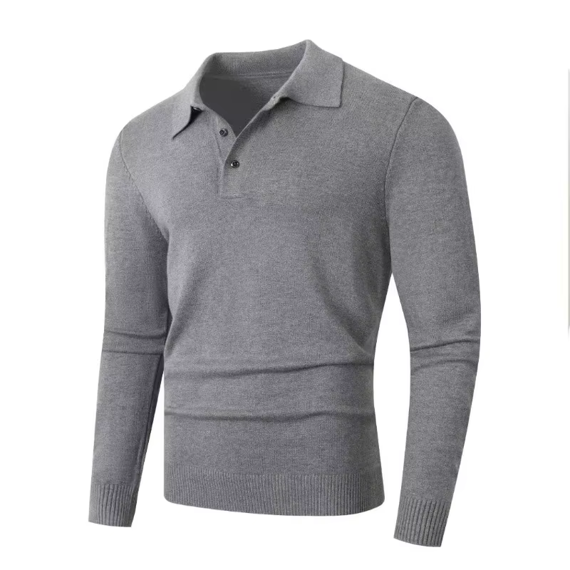 Pull Polo à manches longues pour hommes