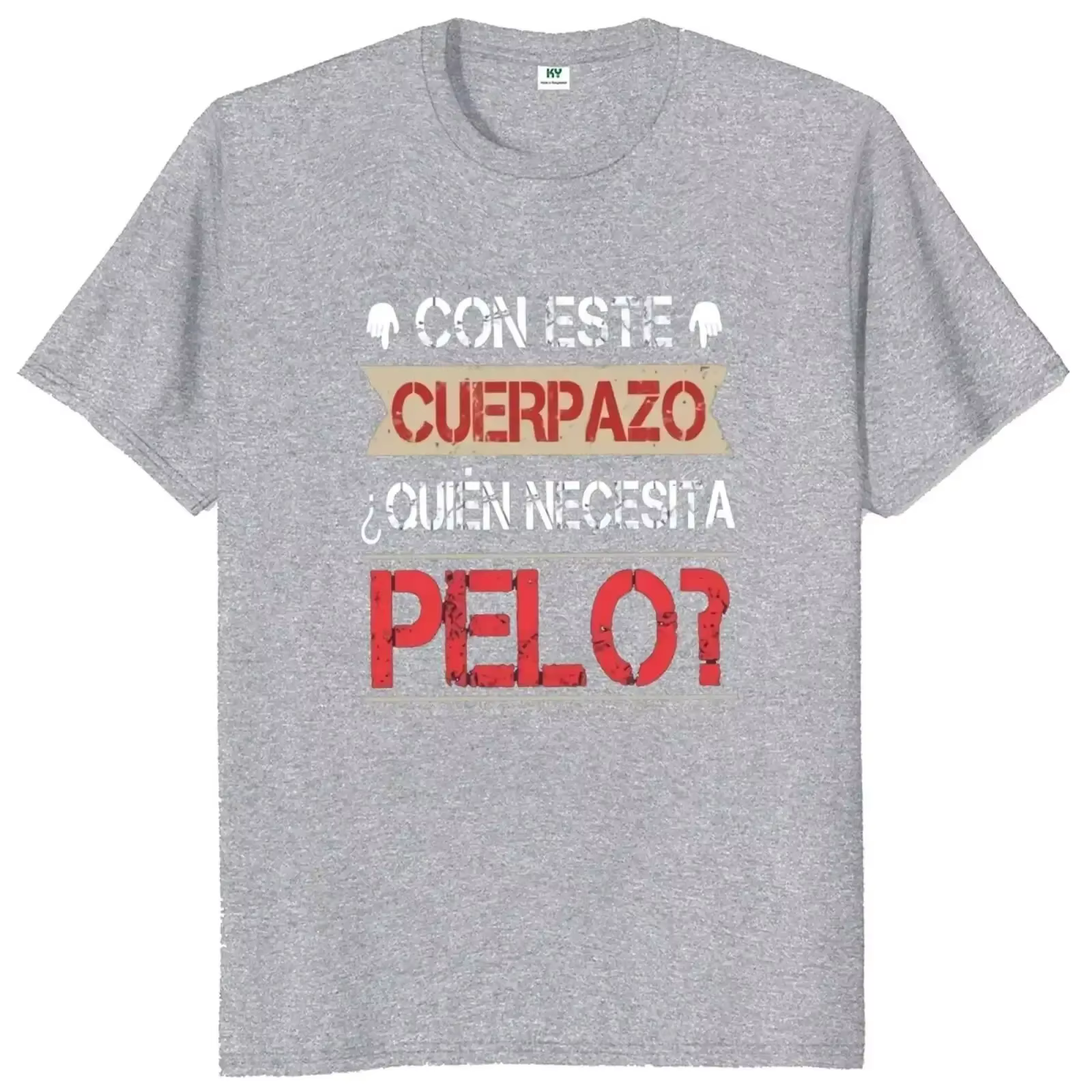 Quien Necesita PELO impression hommes t-shirt été décontracté quotidien en plein air Streetwear col rond à manches courtes haut t-shirt pour hommes